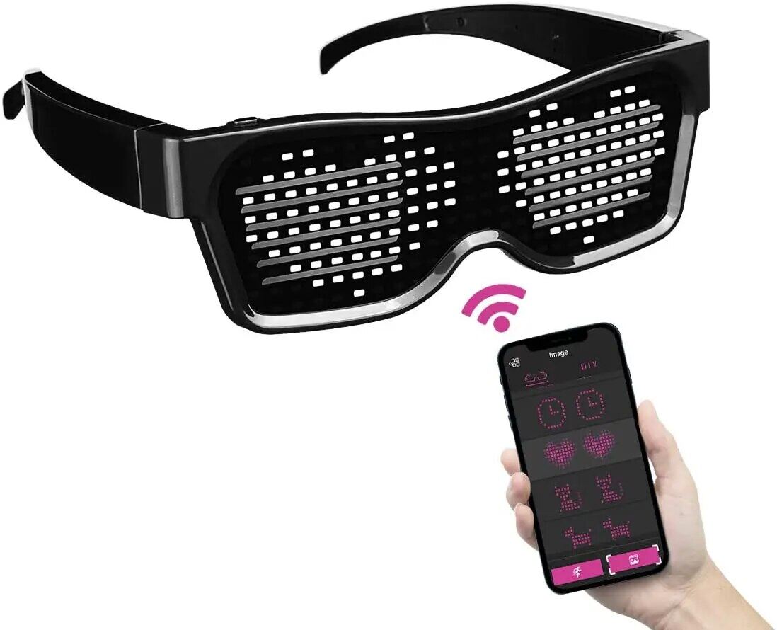 Programmable Display Message Led Magic Glasses