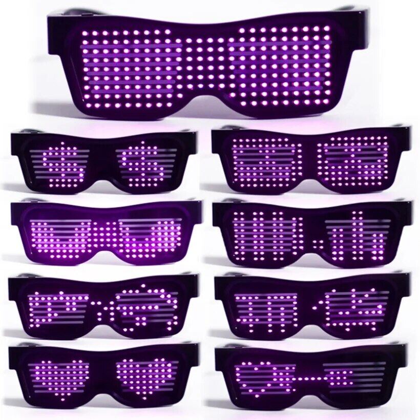Programmable Display Message Led Magic Glasses