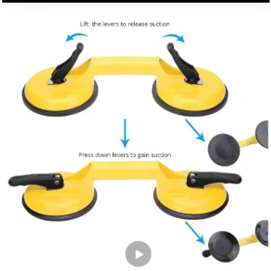 Double Handle Suction Cup Plate Glass Puller/Lifter/Gripper Tool