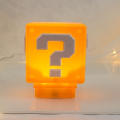 LED Question Mark Sound Charging Block Nightlight