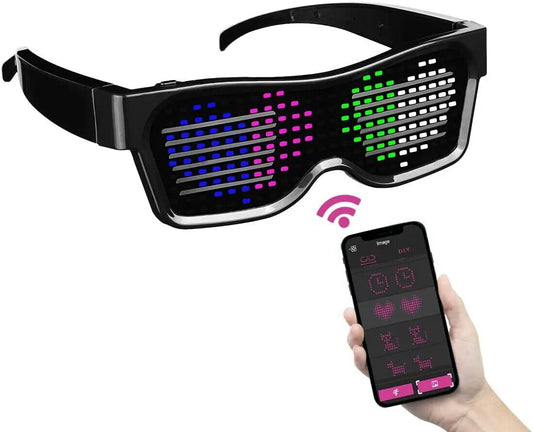 Programmable Display Message Led Magic Glasses