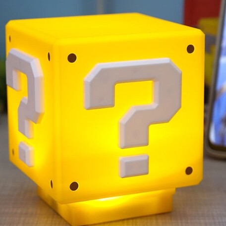 LED Question Mark Sound Charging Block Nightlight