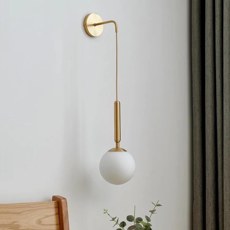 Modern Hanging Interior Wall Lamp Gold Black