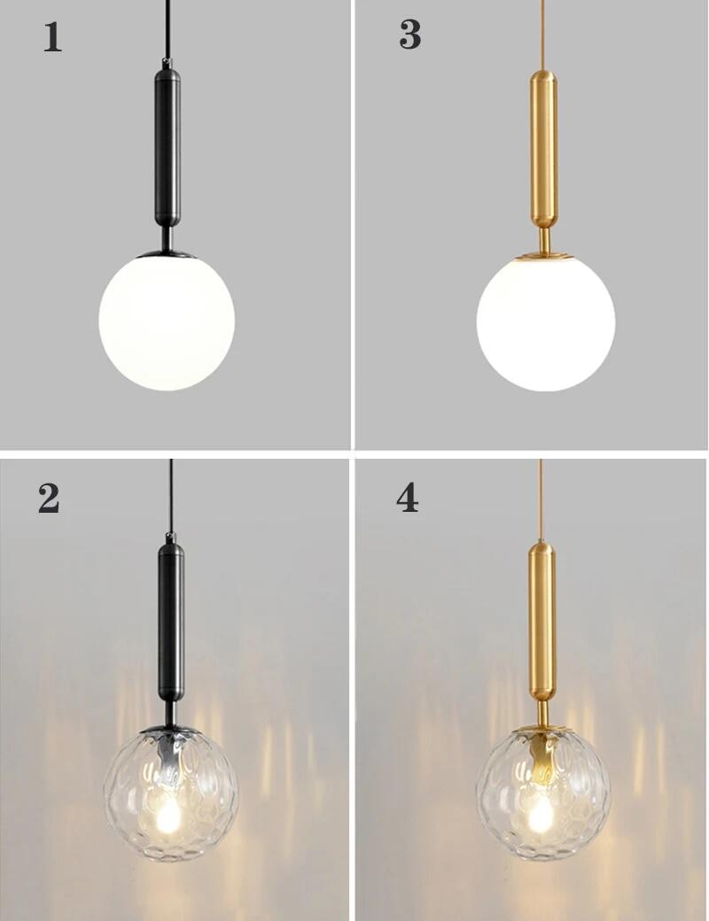 Modern Hanging Interior Wall Lamp Gold Black